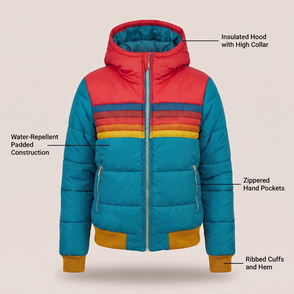 Clotilde Lightweight Water Repellent Jacket