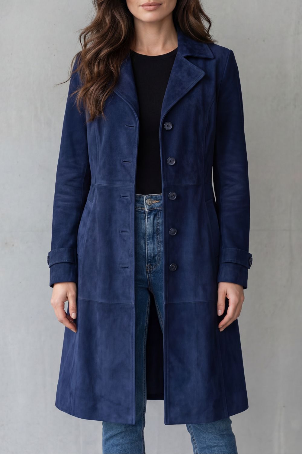 Ulrika Tailored Button Front Longline Coat