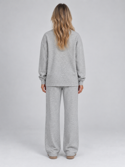 Serena Crew Neck Sweatshirt Wide Leg Co-Ord Set