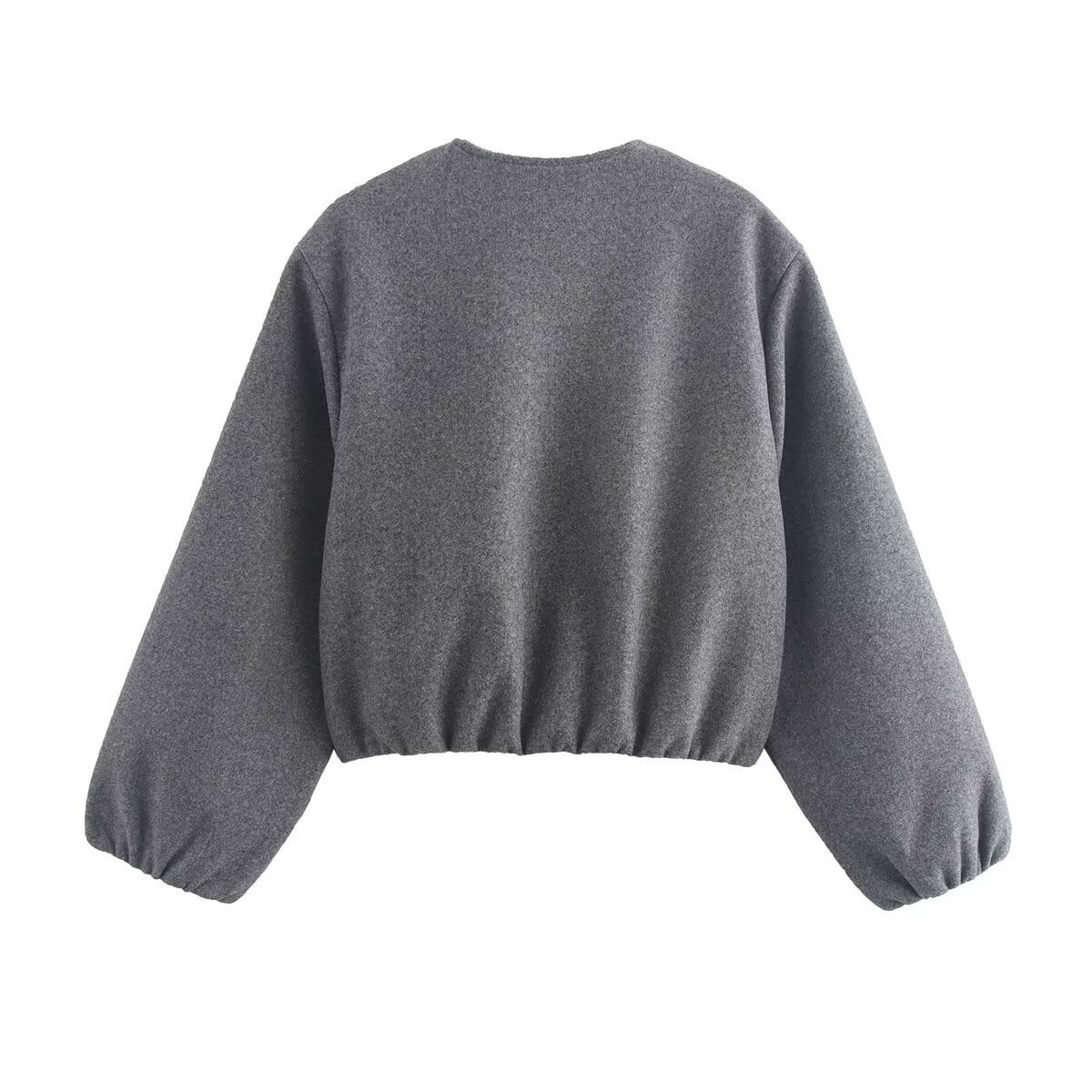 Odessa Cropped Elasticated Hem Bomber Jacket