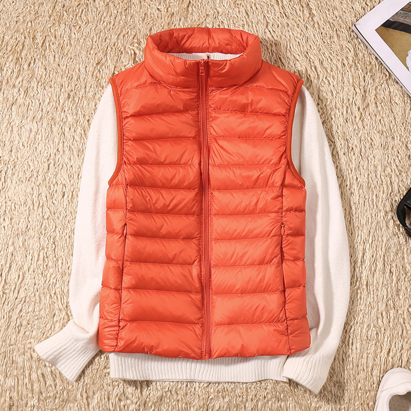 Nicolette Lightweight Stand Collar Padded Gilet