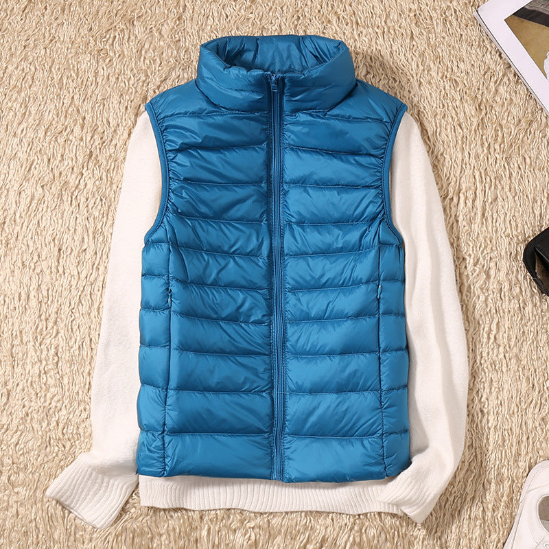 Nicolette Lightweight Stand Collar Padded Gilet