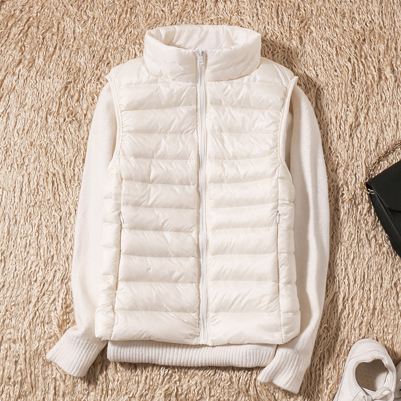 Nicolette Lightweight Stand Collar Padded Gilet