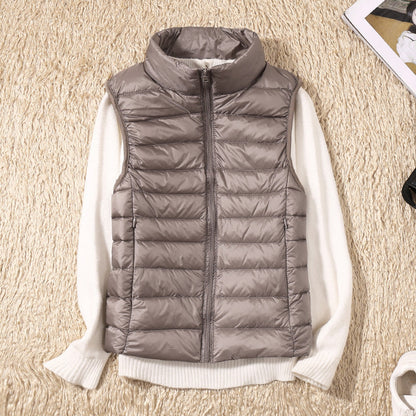 Nicolette Lightweight Stand Collar Padded Gilet