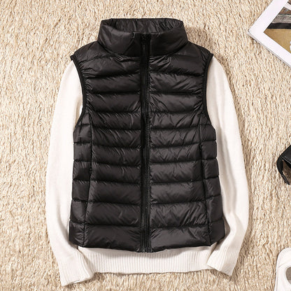 Nicolette Lightweight Stand Collar Padded Gilet