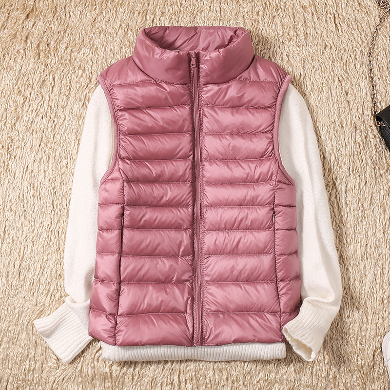 Nicolette Lightweight Stand Collar Padded Gilet