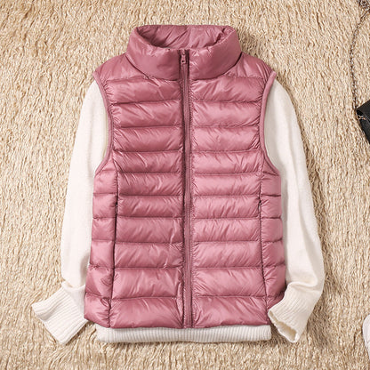 Nicolette Lightweight Stand Collar Padded Gilet