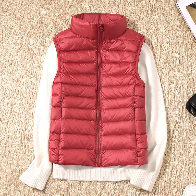 Nicolette Lightweight Stand Collar Padded Gilet