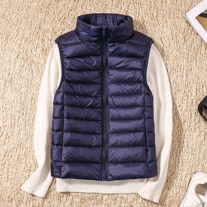 Nicolette Lightweight Stand Collar Padded Gilet