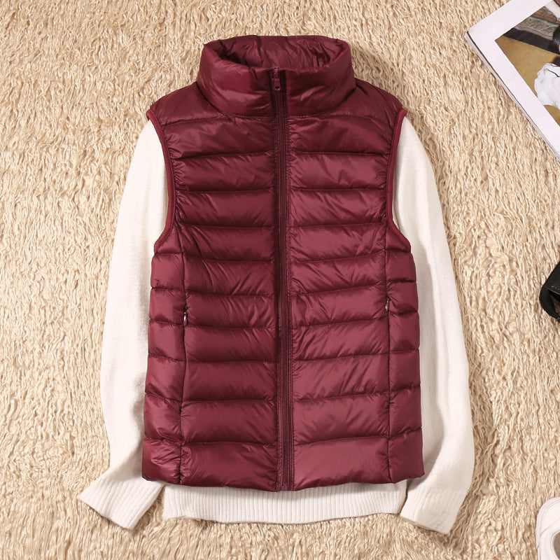 Nicolette Lightweight Stand Collar Padded Gilet
