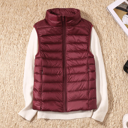 Nicolette Lightweight Stand Collar Padded Gilet
