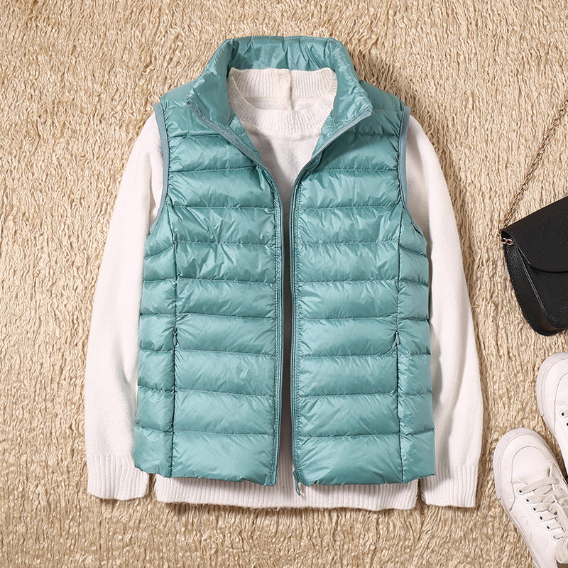 Nicolette Lightweight Stand Collar Padded Gilet