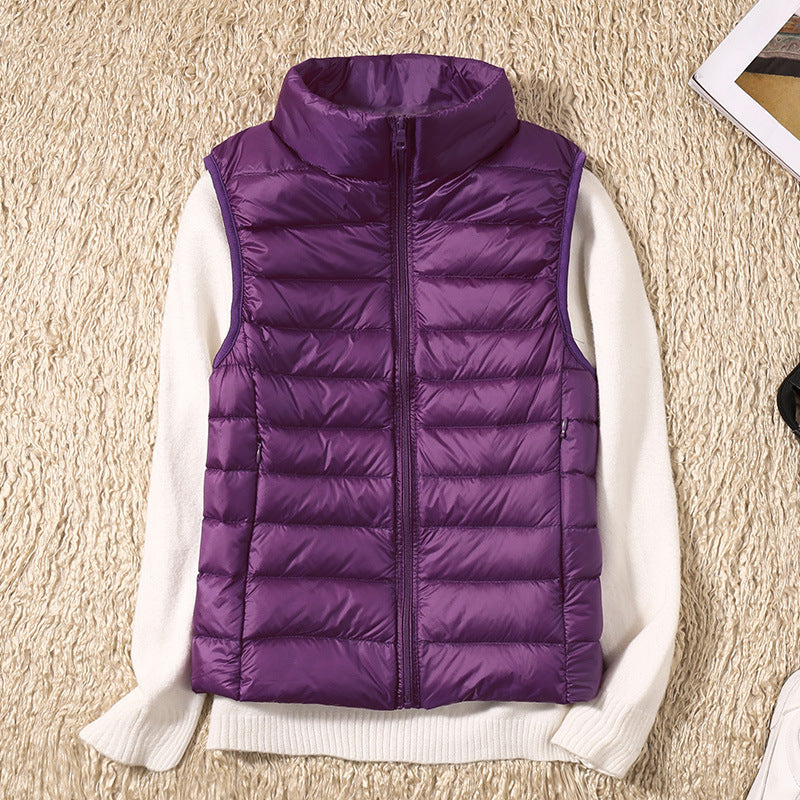 Nicolette Lightweight Stand Collar Padded Gilet
