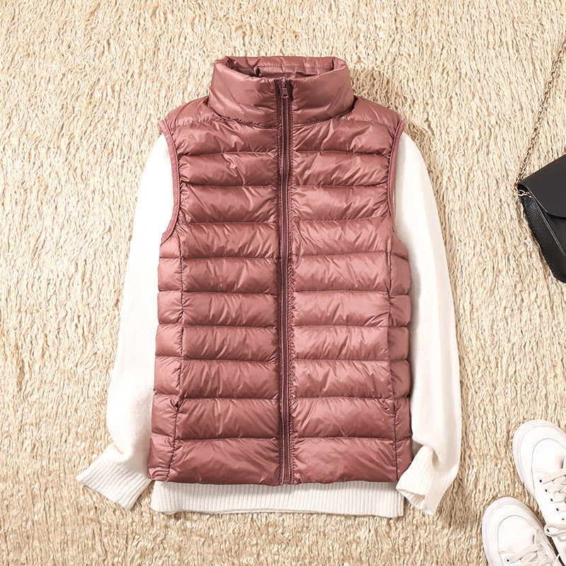 Nicolette Lightweight Stand Collar Padded Gilet