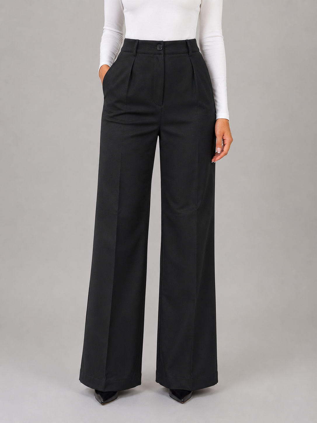 Daphne High Waisted Tailored Straight Leg Trousers