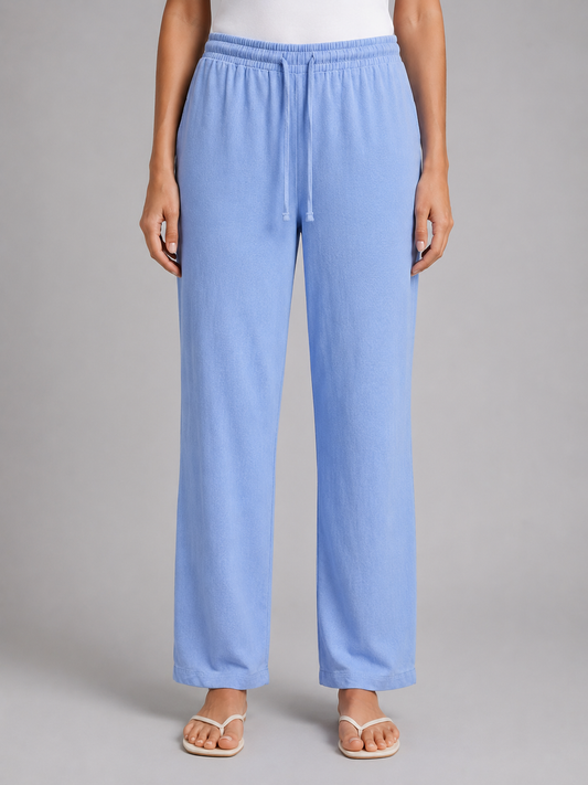Fleur Relaxed Drawstring Wide Leg Trousers