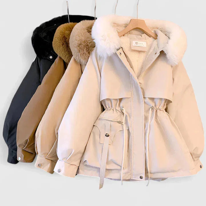 Griselda Faux Fur Trim Hooded Zip Parka