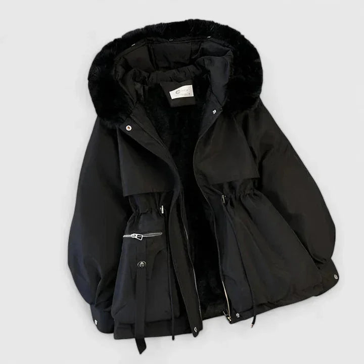 Griselda Faux Fur Trim Hooded Zip Parka