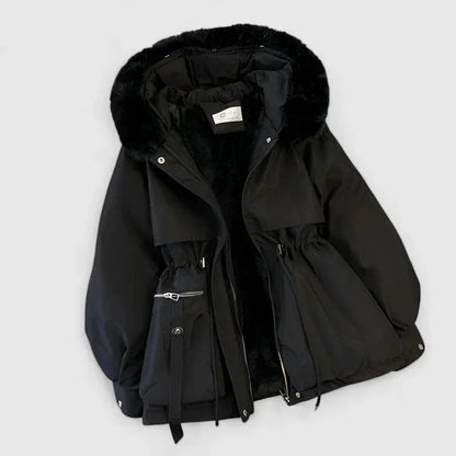 Griselda Faux Fur Trim Hooded Zip Parka
