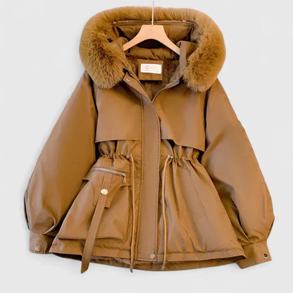Griselda Faux Fur Trim Hooded Zip Parka