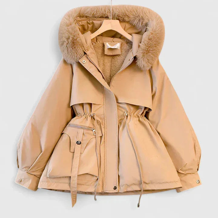 Griselda Faux Fur Trim Hooded Zip Parka