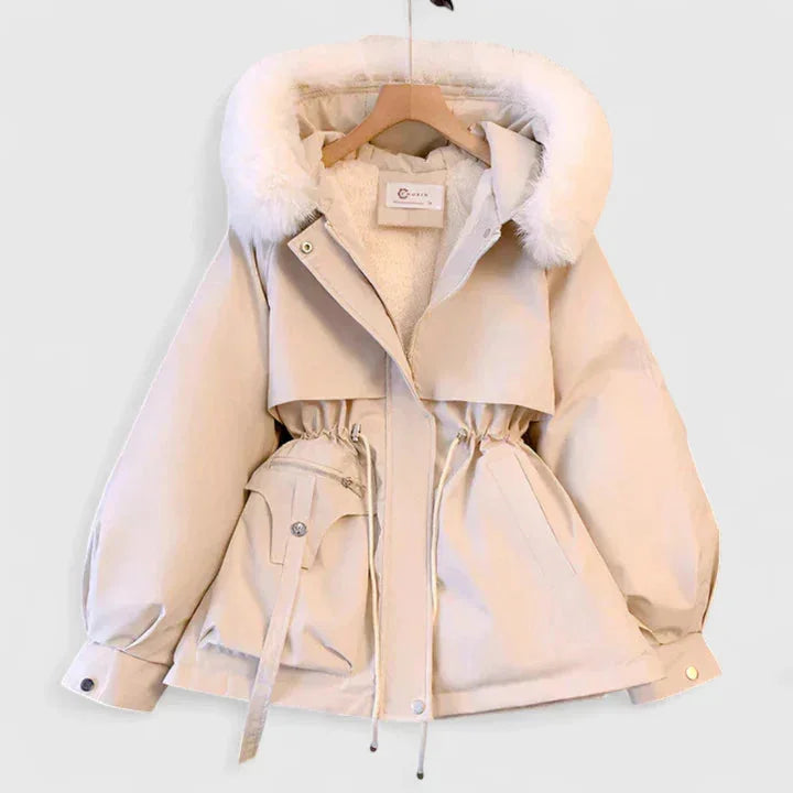 Griselda Faux Fur Trim Hooded Zip Parka