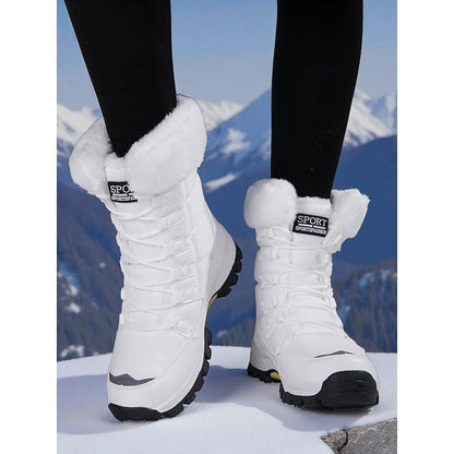 Natalia Plush Lined Lace-Up Winter Boots