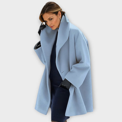 Ramona Relaxed Round Neck Windproof Coat