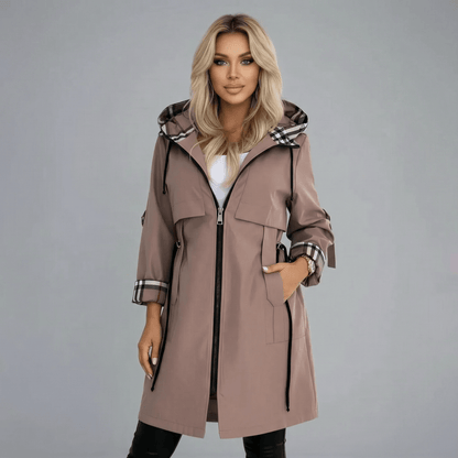 Winona Hooded Zip Front Weatherproof Coat