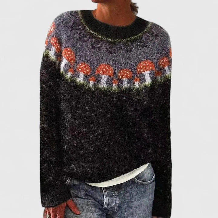 Bryony Fair Isle Crew Neck Knit Jumper