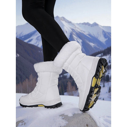Natalia Plush Lined Lace-Up Winter Boots