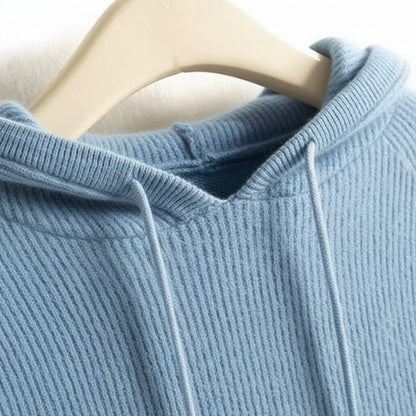 Rosalie Cashmere Mink Blend Hooded Knit Jumper