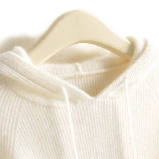 Rosalie Cashmere Mink Blend Hooded Knit Jumper