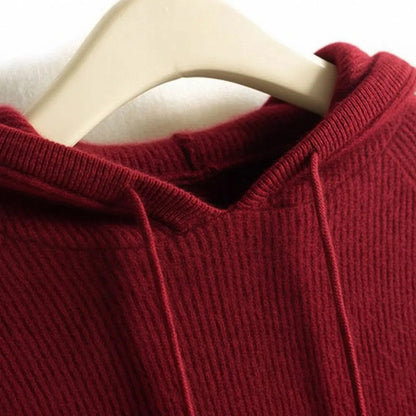 Rosalie Cashmere Mink Blend Hooded Knit Jumper