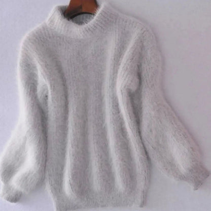 Isadora Relaxed Fit Fluffy Turtleneck Jumper