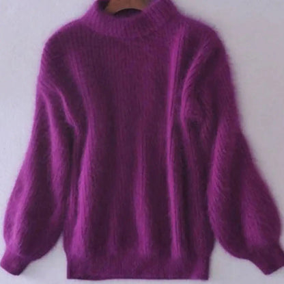 Isadora Relaxed Fit Fluffy Turtleneck Jumper
