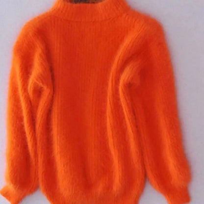 Isadora Relaxed Fit Fluffy Turtleneck Jumper