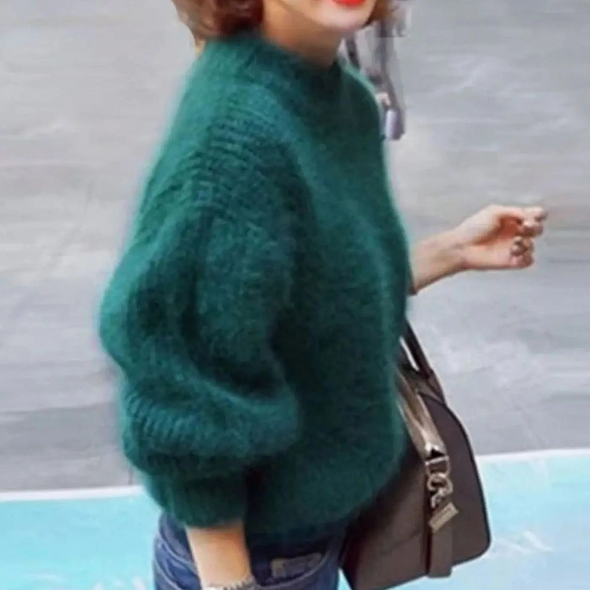 Isadora Relaxed Fit Fluffy Turtleneck Jumper