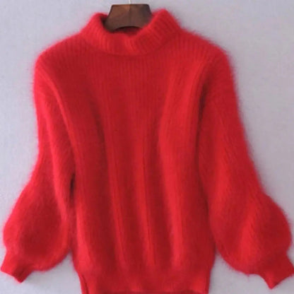 Isadora Relaxed Fit Fluffy Turtleneck Jumper