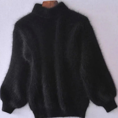 Isadora Relaxed Fit Fluffy Turtleneck Jumper
