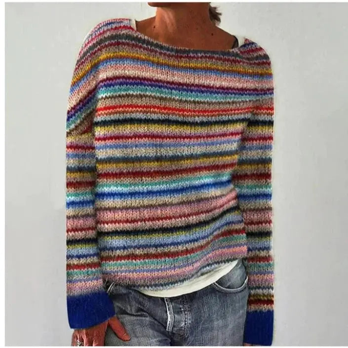 Matilda Relaxed Fit Nordic Boat Neck Jumper