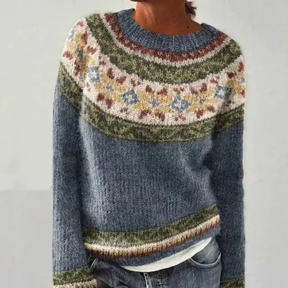 Matilda Relaxed Fit Nordic Boat Neck Jumper