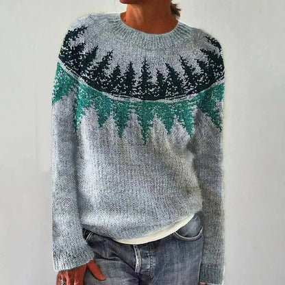 Matilda Relaxed Fit Nordic Boat Neck Jumper