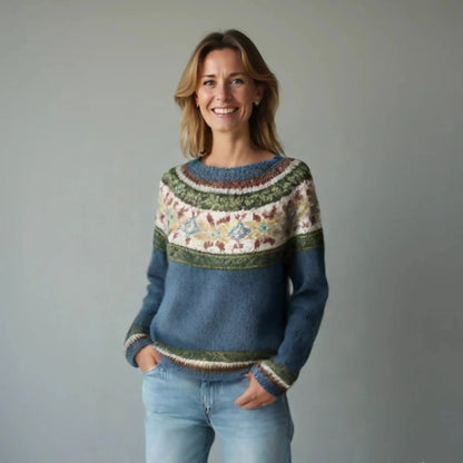 Matilda Relaxed Fit Nordic Boat Neck Jumper