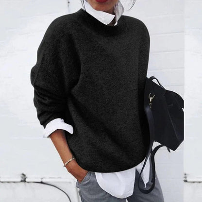 Amelia Oversized Crew Neck Knit Jumper