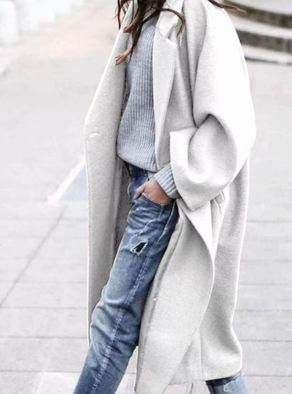 Celine Oversized Single-Breasted Long Wool Coat