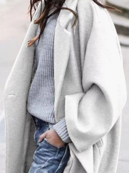 Celine Oversized Single-Breasted Long Wool Coat