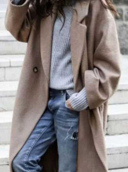 Celine Oversized Single-Breasted Long Wool Coat