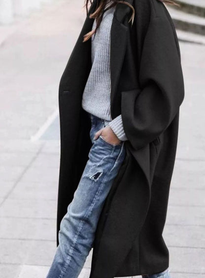 Celine Oversized Single-Breasted Long Wool Coat