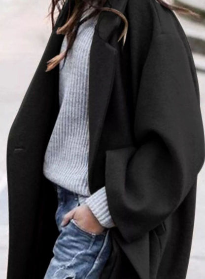 Celine Oversized Single-Breasted Long Wool Coat